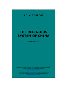 The Religious system of China, volume VI