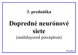 Dopredné neurónové siete