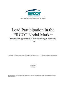 Load Participation in the ERCOT Nodal Market