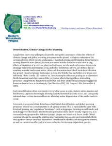WWP comments on Grazing and Global Warming
