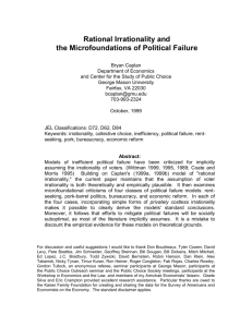 Rational Irrationality and the Microfoundations of Political Failure