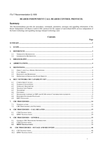 Q.CBC Call Control Bearer Protocol