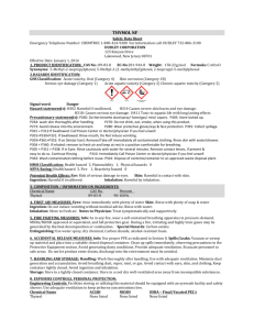 Material Safety Data Sheet - Dudley Chemical Corporation