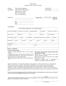 Annual Oversize or Overweight Permit