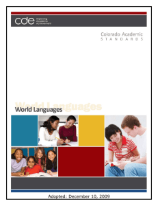 World Languages - Colorado Department of Education