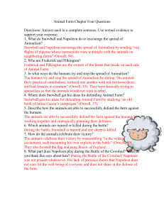 Animal Farm Chapter Four Questions