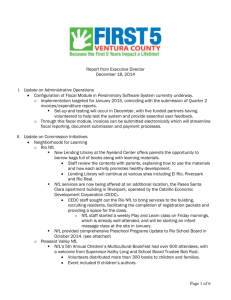 13. - ED Report - First 5 Ventura County
