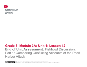 Grade 8 ELA Module 3A, Unit 1, Lesson 12