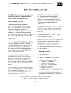 RATIO Satellite Antenna - isogrid-sst