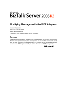 Modifying Messages with the WCF Adapters