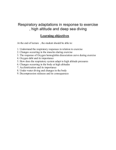 Respiratory adaptations in response to exercise , high altitude and