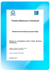 Restrictive Practices Issues Paper