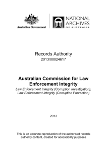 Australian Commission for Law Enforcement Integrity (ACLEI