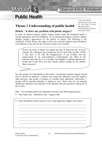 Theme 1 Understanding of public health
