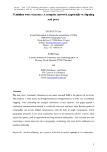 Defining maritime regions through topological decomposition