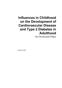 Influences in Childhood on the Development of