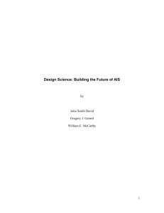 Design Science: Building the Future of AIS