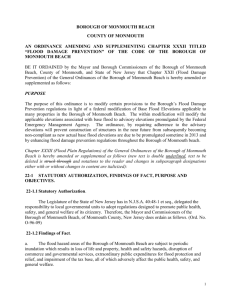 Ordinance - Advisory Base Flood Elevations and Coastal A