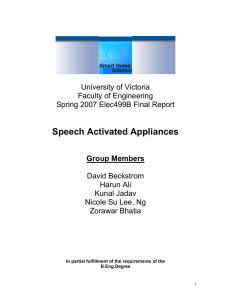 Final Report - University of Victoria
