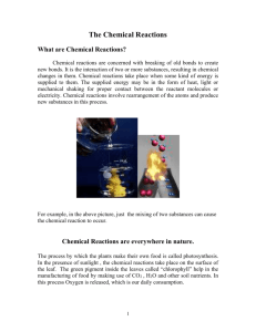 The Chemical Reactions