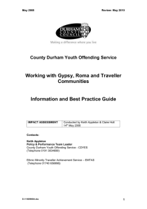 Guide to working with Gypsy, Roma and Traveller communities