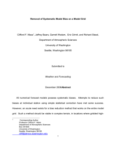 Methods section outline - Atmospheric Sciences