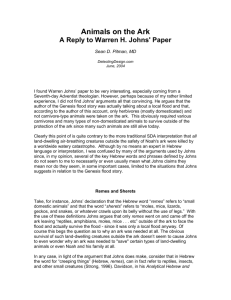 Warren H. Johns` Local Flood Arguments