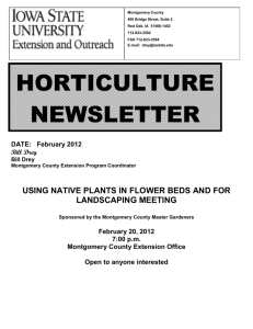 Horticulture Newsletter February 2012