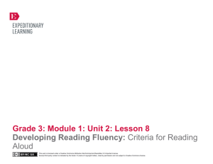 Grade 3 ELA Module 1, Unit 2, Lesson 8