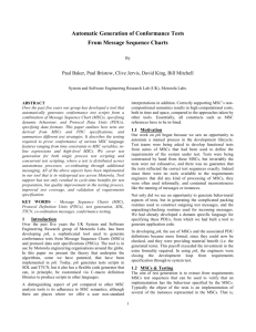 Automatic Generation of Conformance Tests From Message