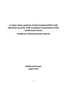 A value-chain analysis of international fish trade and food security