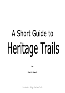 An Introductory Guide to Heritage Trails