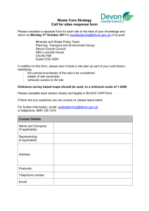 Response form - Devon County Council
