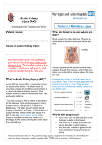AKI patient information leafletWHH