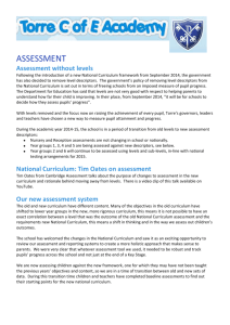 Explanation of Assessment and Tracking - 2015