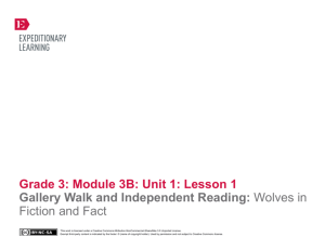 Grade 3 Module 3B, Unit 1, Lesson 1