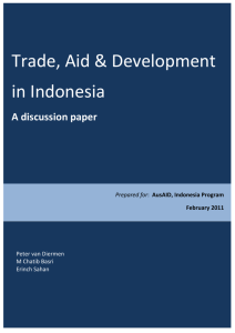 Trade, aid and development in Indonesia