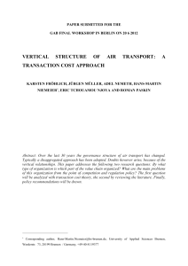 Vertical Structure of Air Transport