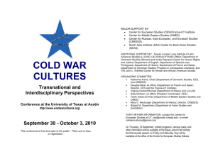 Final program - Cold War Cultures