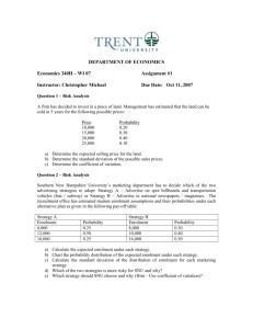 Assignment 1 - Trent University