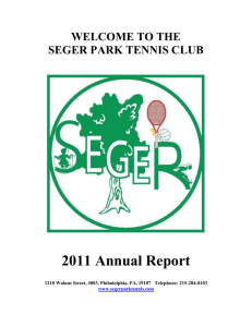 2011 - Seger Park Tennis Club