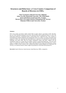 A cross-country comparison of boards of directors in small firms: