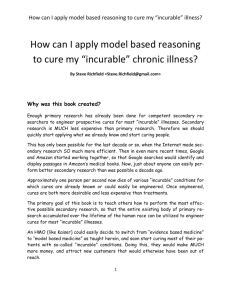 How can I apply model based reasoning to cure my incurable illness