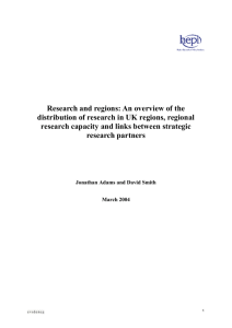 Research and Regions Main Report