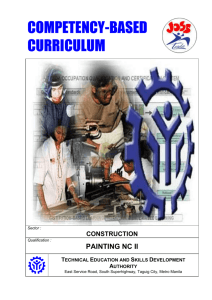 Construction Painting NC II - Official Website of Technical Education