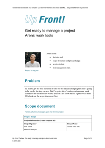 Download: Arens`s workplace task sheet DOC