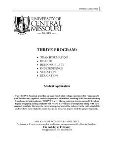 Student Application - University of Central Missouri