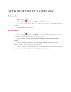 Create a folder in Google Drive