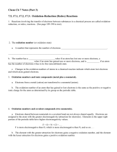 Rules for assigning oxidation states