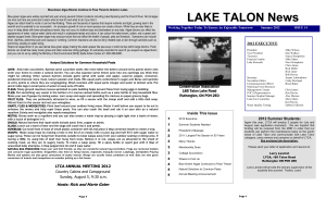 GREEN SOLUTIONS - the Lake Talon Conservation Association